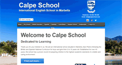 Desktop Screenshot of calpeschool.com