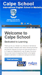 Mobile Screenshot of calpeschool.com